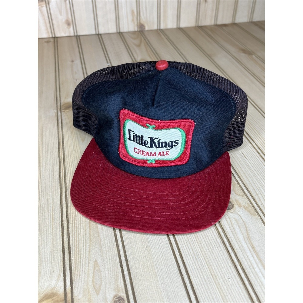 VINTAGE Little Kings Cream‎ Ale Baseball Hat Trucker Snap Back Mesh Farmer